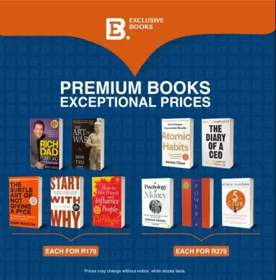 Exclusive Books catalogue (valid until 30-06)