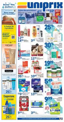 Uniprix flyer (valid until 25-06)