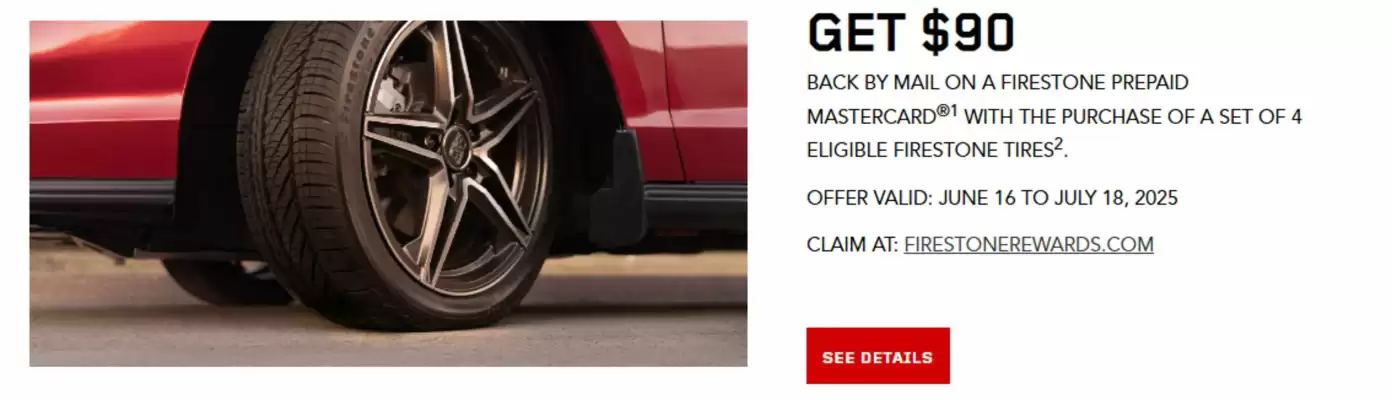 Firestone flyer (valid until 18-07)