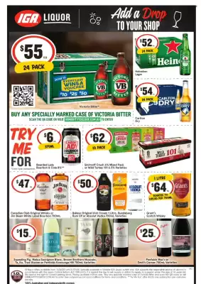 IGA Liquor catalogue (valid until 1-07)