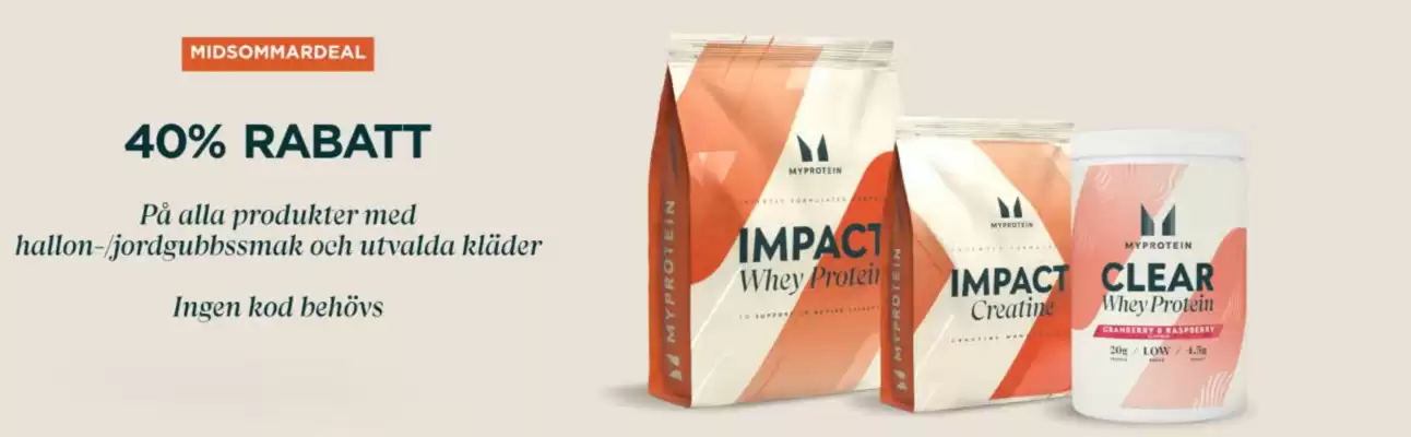 Myprotein reklamblad (giltig till och med 3-07)