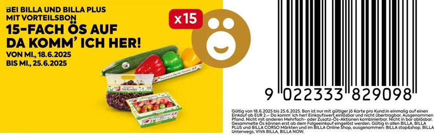 Billa Flugblatt woche 25 Seite 1