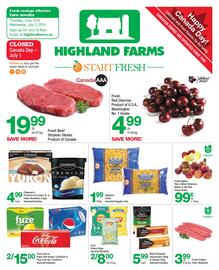 Highland Farms flyer week 25 Page 1