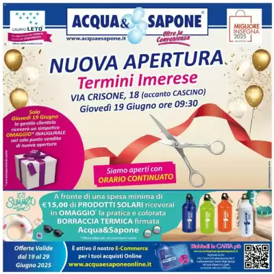 Volantino Acqua & Sapone (valido fino al 29-06)