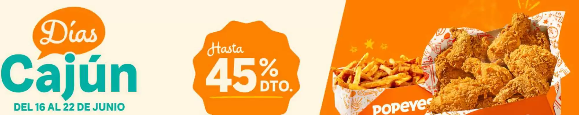 Catálogo Popeyes (válido hasta 22-06)