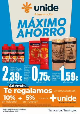 Folleto UNIDE Alimentación (válido hasta el 2-07)