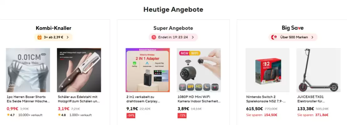 AliExpress Flugblatt (gültig bis 30-06)
