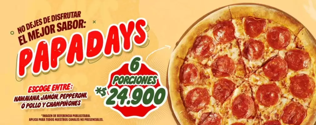 Catálogo Papa John's (válido hasta 30-06)