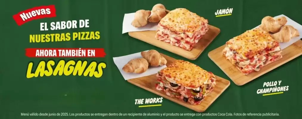 Catálogo Papa John's (válido hasta 30-12)