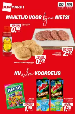 Dekamarkt folder - Nu of Nooit voordeel (geldig t/m 23-06)
