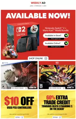 GameStop flyer (valid until 25-06)