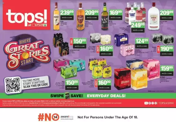 Spar Tops catalogue (valid until 21-06)