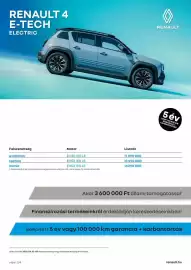 Renault akciós újság | 4 E-Tech electric Oldal 2