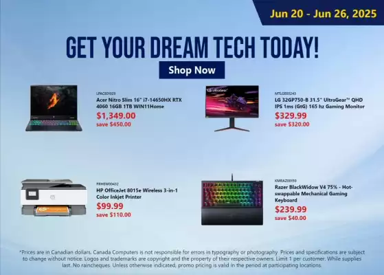 Canada Computers flyer (valid until 27-06)