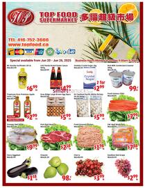 Top Food Supermarket flyer week 25 Page 1