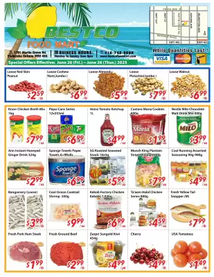 Bestco Food Mart flyer (valid until 26-06)