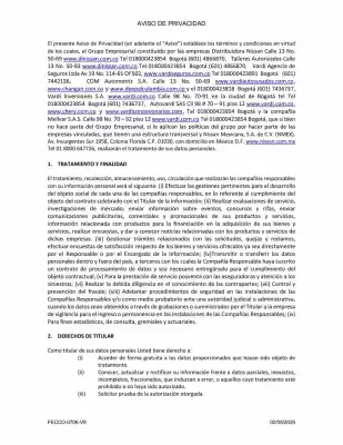 Catálogo Nissan (válido hasta 21-06)