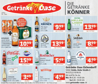 Getränke Oase Prospekt woche 26 Seite 1