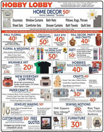 Hobby Lobby Weekly Ad week 26 Page 1
