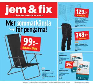 Jem&Fix reklamblad vecka 26 Sida 1