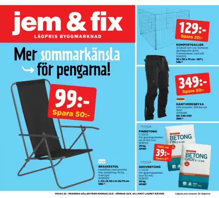 Jem&Fix reklamblad