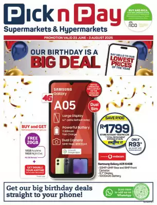 Pick n Pay Hypermarket catalogue (valid until 3-08)