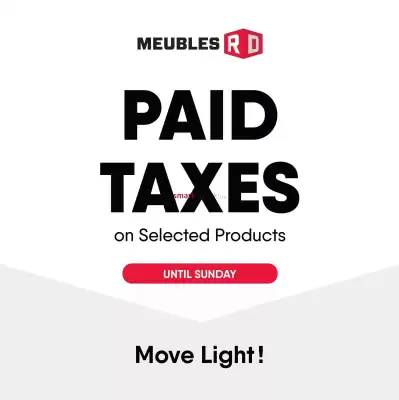 Meubles RD flyer (valid until 1-07)