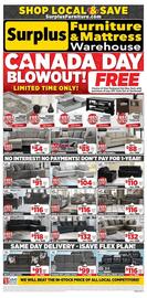 Surplus Furniture flyer week 26 Page 1