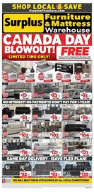 Surplus Furniture flyer week 26 Page 1