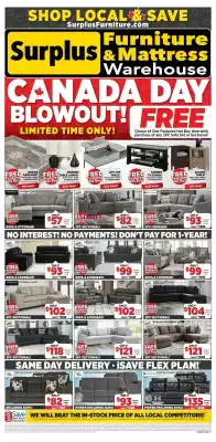 Surplus Furniture flyer (valid until 1-07)