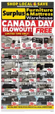 Surplus Furniture flyer (valid until 28-06)