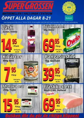 Supergrossen reklamblad