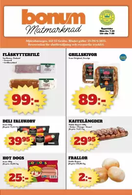 Bonum Matmarknad reklamblad
