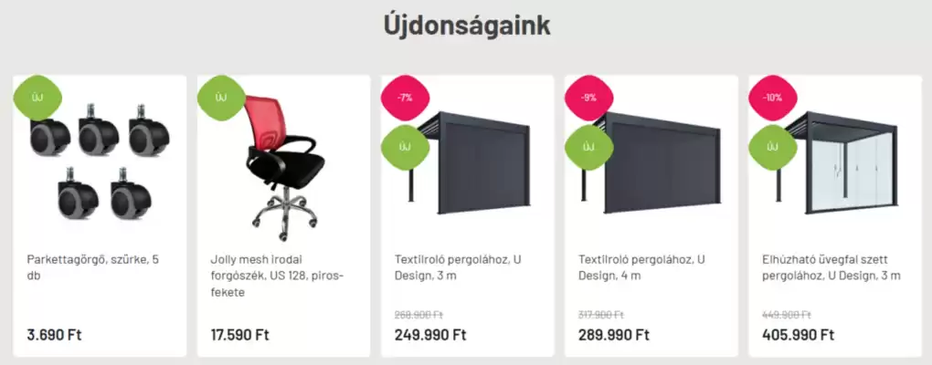 Bútorok Webshop akciós újság (érvényes eddig: 6-07)
