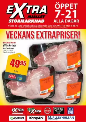 Extra Mjällby Stormarknad reklamblad