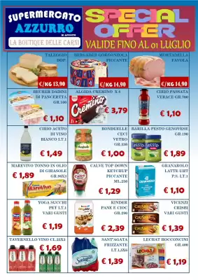 Volantino Supermercato Azzurro