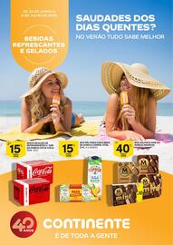 Folheto Continente | Bebidas Refrescantes e Gelados Página 1
