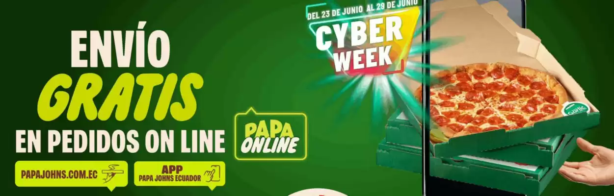 Catálogo Papa John's (válido hasta 29-06)
