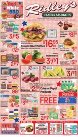 Ridley's Family Markets Weekly Ad Page 1