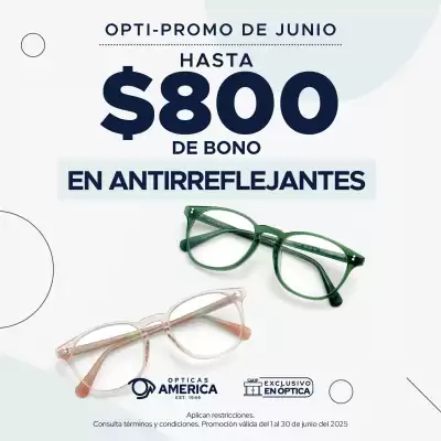 Catálogo Ópticas América (válido hasta 30-06)