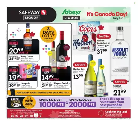 Sobeys Liquor flyer (valid until 2-07)