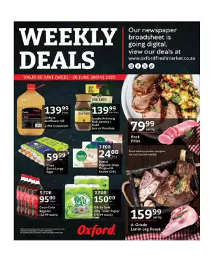 Oxford Freshmarket catalogue