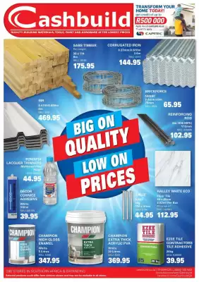 Cashbuild catalogue (valid until 20-07)