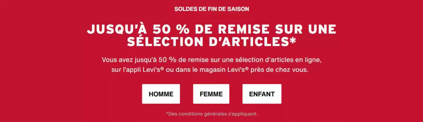 Catalogue Levi's (valable jusqu'au 22-07)