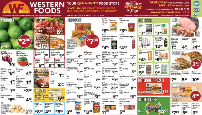 Western Foods flyer (valid until 1-07)