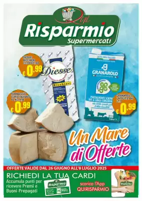 Volantino Risparmio Supermercati (valido fino al 8-07)