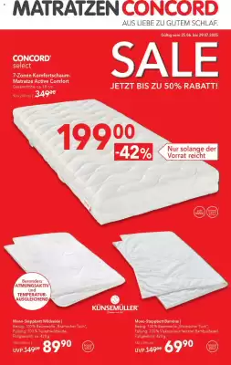 Matratzen Concord Flugblatt (gültig bis 29-07)