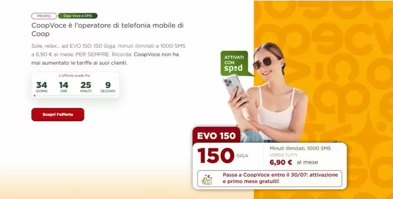 Volantino CoopVoce (valido fino al 31-07)
