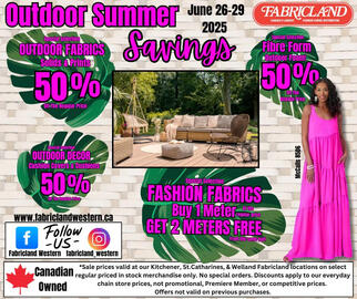 Fabricland flyer week 26 Page 1