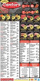 Cantor's Meats flyer week 26 Page 1